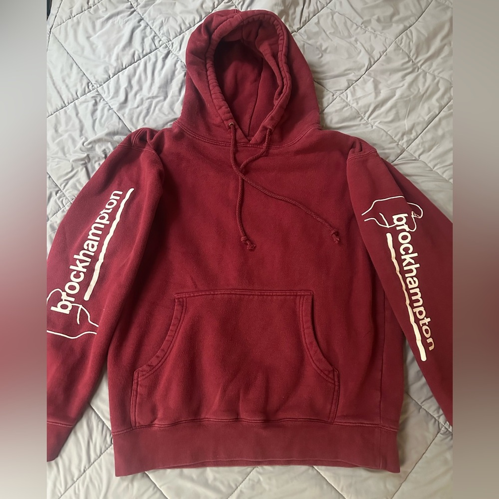 Brockhampton burgundy hoodie